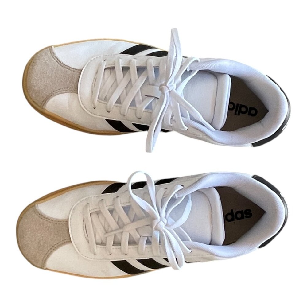 Adidas VL Court Bold Platform Sneaker in Black & White - Size 7 - Picture 9 of 10